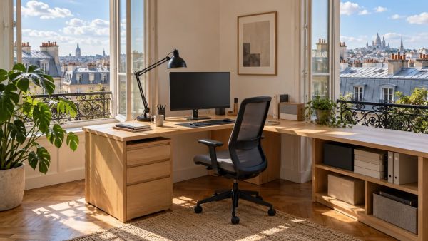 9 astuces pour créer un bureau d'angle fonctionnel chez vous